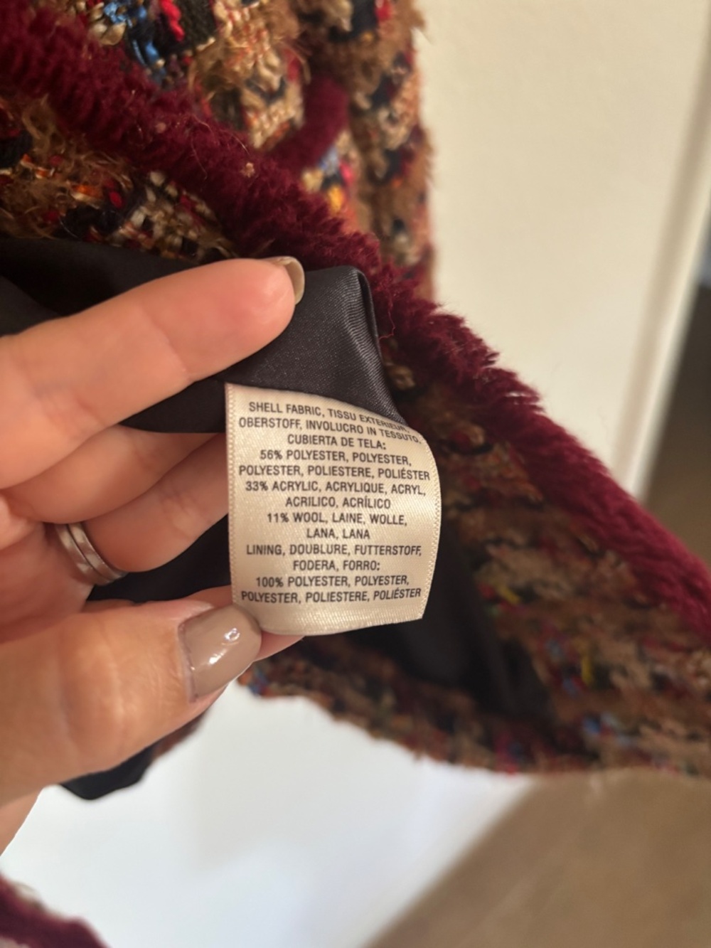 ANTHROPOLOGIE ETT:TWA • Harlequin Tweed Blazer Coat - Picture 8 of 9